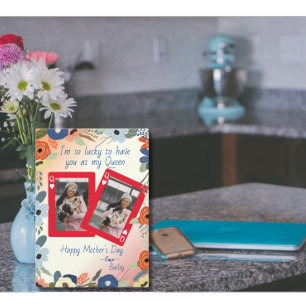 Tarjeta Festiva Afortunado de Tenerte Como Mi Reina Perrita Mamá D