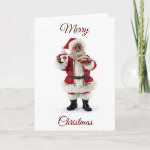 TARJETA FESTIVA AFRICANO-AMERICANO DICE DE SUS NAVIDADES AMOR