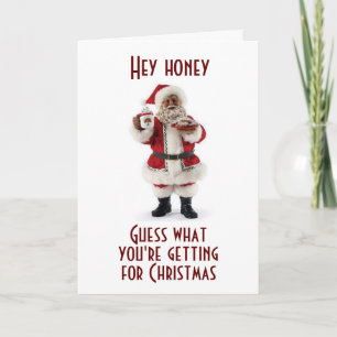 TARJETA FESTIVA AFRICANO-AMERICANO DICE DE SUS NAVIDADES AMOR