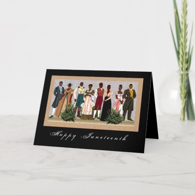 Tarjeta Festiva Afroamericano (Anverso)