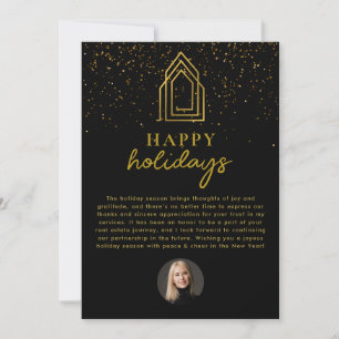 Tarjeta Festiva Agente Inmobiliario Realtor Navidades Felices Fies