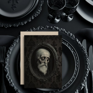 Tarjeta Festiva Aghast Ghast Holiday Card