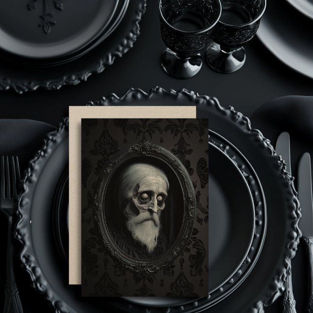 Tarjeta Festiva Aghast Ghast Holiday Card (Subido por el creador)
