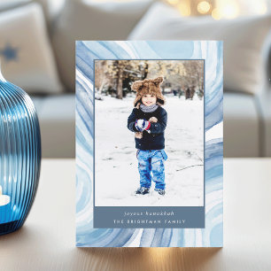 Tarjeta Festiva Agitación De Hijos Foto de Hanukkah