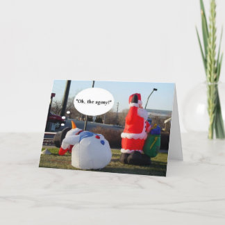 Tarjeta Festiva Agonía del día de fiesta