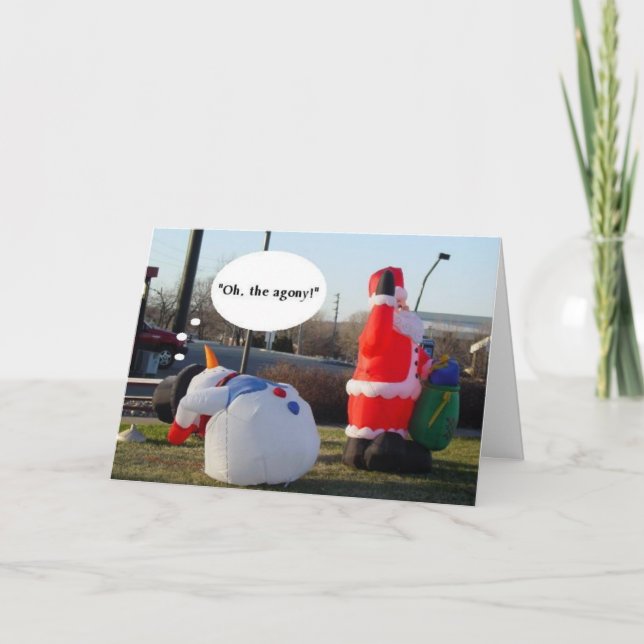 Tarjeta Festiva Agonía del día de fiesta (Anverso)