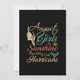 Tarjeta Festiva Agosto Los Chicas Son Un Regalo De Agosto Para El 
