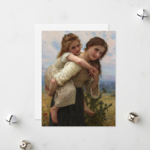 Tarjeta Festiva Agradable carga de William Adolphe Bouguereau
