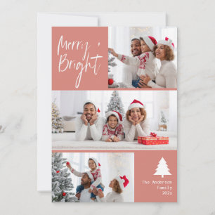 Tarjeta Festiva Agradables y brillantes Navidades de fotografía mo