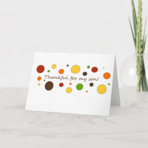 Tarjeta Festiva Agradecido para mi hijo