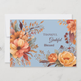 Tarjeta Festiva Agradecimiento agradecido y bendecido saludo de Ac