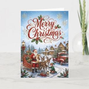 Tarjeta Festiva Agradecimiento corporativo de invierno para client