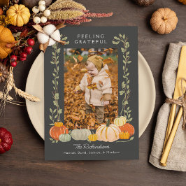 Tarjeta Festiva Agradecimiento de Acción de Gracias Foto
