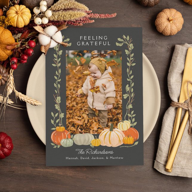 Tarjeta Festiva Agradecimiento de Acción de Gracias Foto (Subido por el creador)
