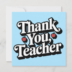 Tarjeta Festiva Agradecimiento del profesor Gracias