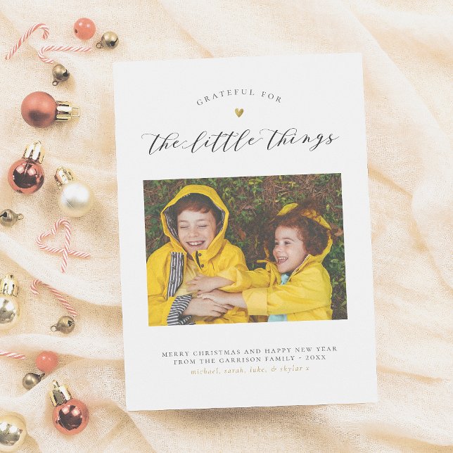 Tarjeta Festiva Agradecimiento por las pequeñas cosas | Corazón de (Subido por el creador)