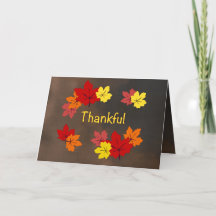 Agradecimientos, hojas de arce otoñales