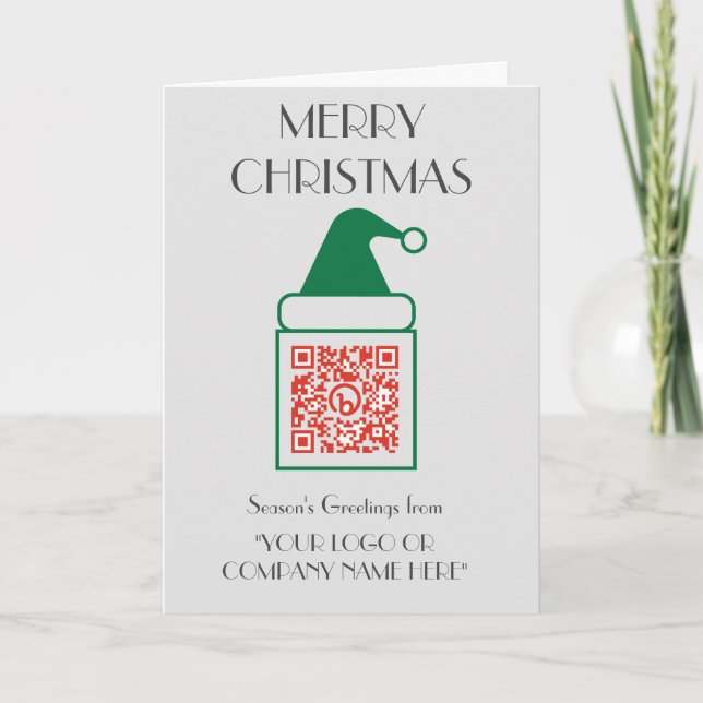 Tarjeta Festiva Agregar el código QR de promoción comercial a un N (Anverso)