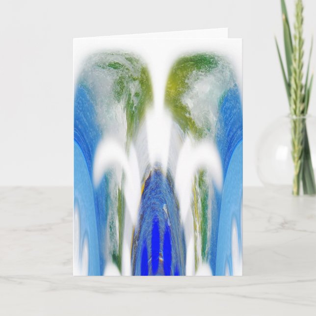 Tarjeta Festiva Agua marina (Anverso)