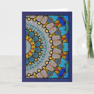 Tarjeta Festiva Aguas digitales Mandala