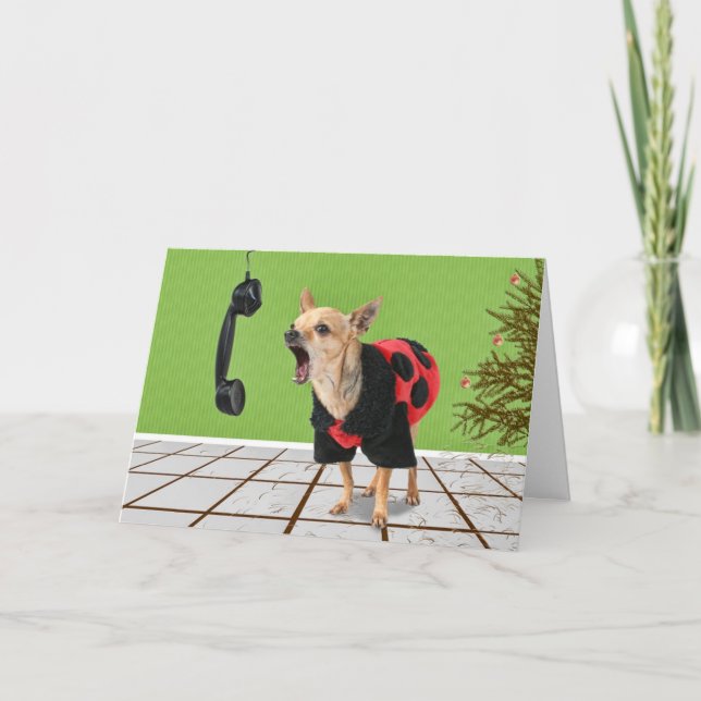 Tarjeta Festiva agujas del pino (Anverso)