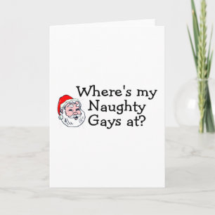 Tarjeta Festiva Ahí está mi travieso homosexual