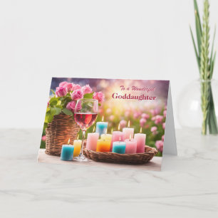 Tarjeta Festiva Ahijada Feliz Día de las Madres