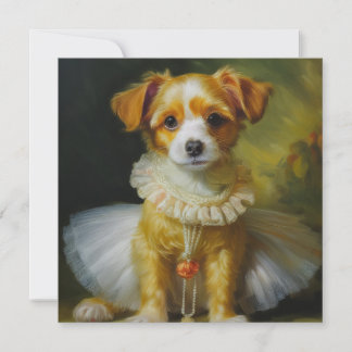 Tarjeta Festiva AI Fancy Dog