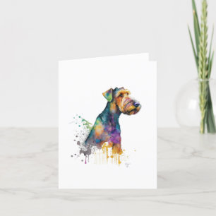 Tarjeta Festiva Airedale Terrier Dog