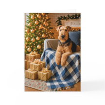 Airedale Terrier Holiday Card