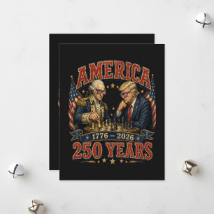 Tarjeta Festiva Ajedrez Patriótico 250
