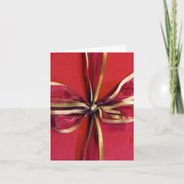 Tarjeta Festiva Ajuste de regalo de vacaciones y arcos