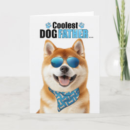 Tarjeta Festiva Akita Dog Coolest Dad Day