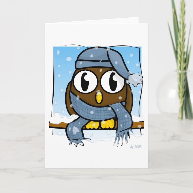 Tarjeta Festiva Al Let Winter (Anverso)