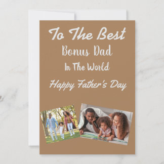 Tarjeta Festiva Al mejor padre de bono del mundo