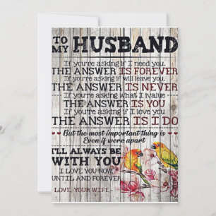 Tarjeta Festiva Al Regalo De Mi Hombre, Regalo Personalizado A Mi