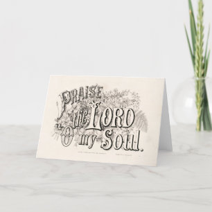 Tarjeta Festiva Alabado sea el Señor O mi alma   Cursillo e ives