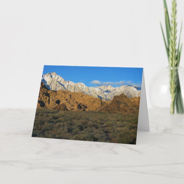 Tarjeta Festiva Alabama Hills - Sierra Nevada Greeting Card (Anverso)