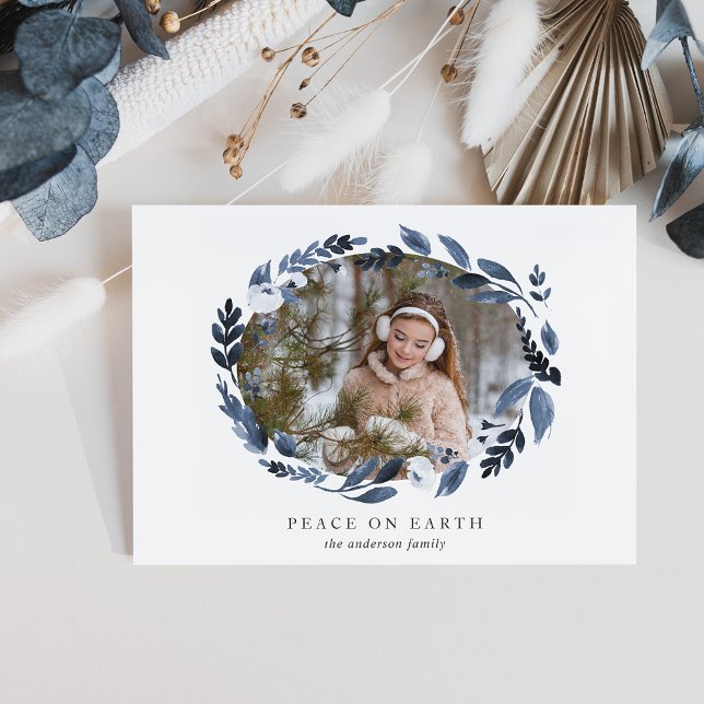 Tarjeta Festiva Alabaster Wreath | Foto de Peace on Earth (Subido por el creador)