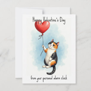 Tarjeta Festiva 💘🐈Alarmado por Amor