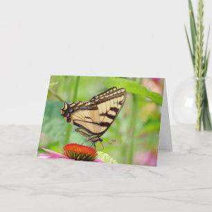 Tarjeta Festiva Alas de los tigres en la mariposa