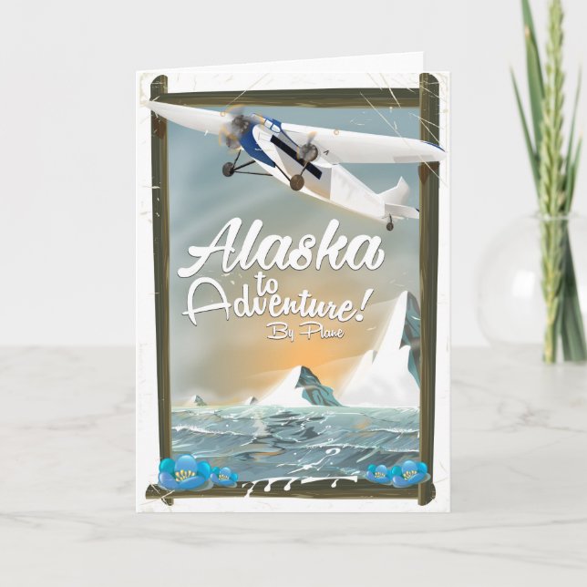 Tarjeta Festiva ¡Alaska A La Aventura! (Anverso)