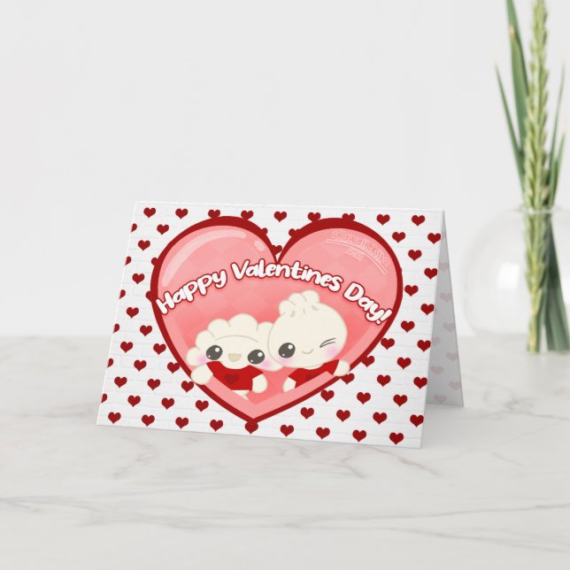 Tarjeta Festiva Albóndigas de San Valentín  (Anverso)