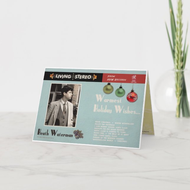 Tarjeta Festiva Álbum de Navidades de los años 60 (Anverso)