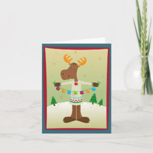Tarjeta Festiva Alces y Belces
