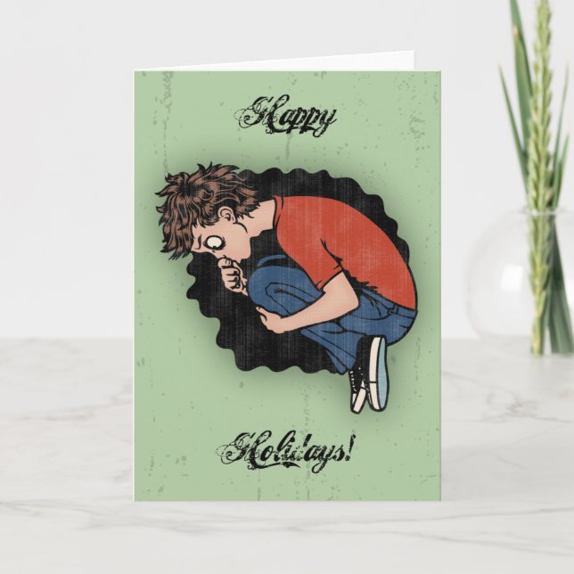 Tarjeta Festiva Alcohol del día de fiesta (Anverso)