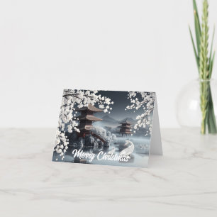 Tarjeta Festiva Aldea japonesa