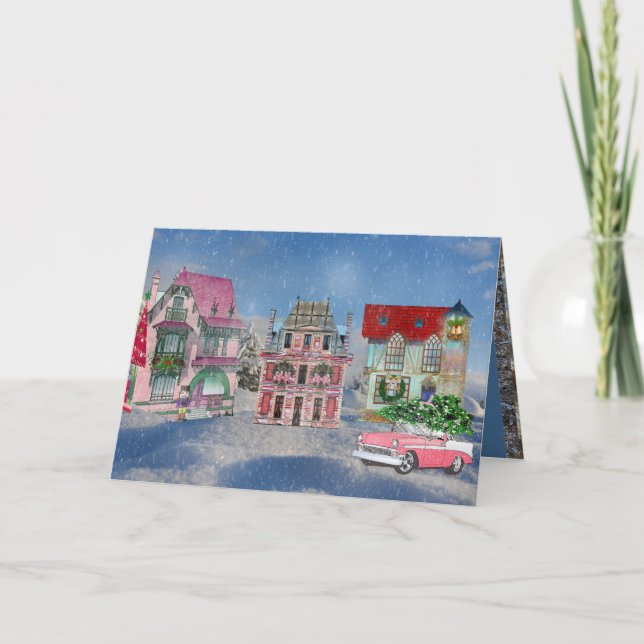 Tarjeta Festiva Aldea Reúne Navidades (Anverso)