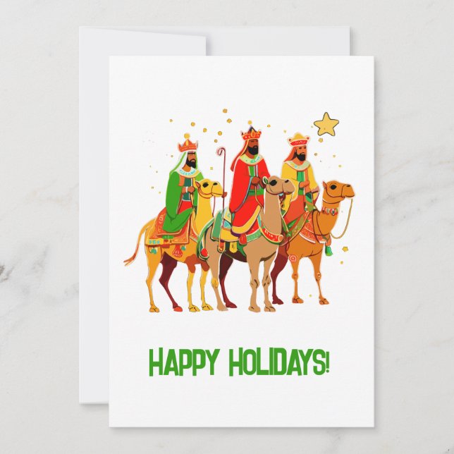Tarjeta Festiva Alebrijes Personalizable de Arte Folclórico Tres R (Anverso)