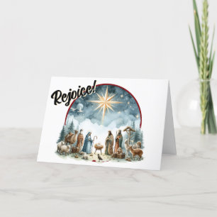 Tarjeta Festiva ¡Alégrate! Para Unto Us nace un niño